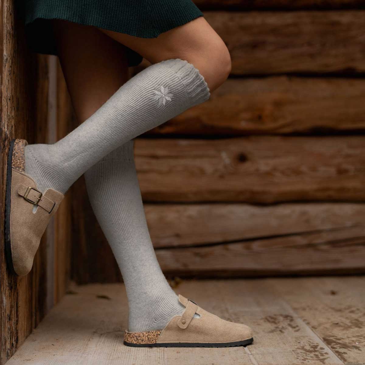 Charcoal Kniesocken (2 Paar)