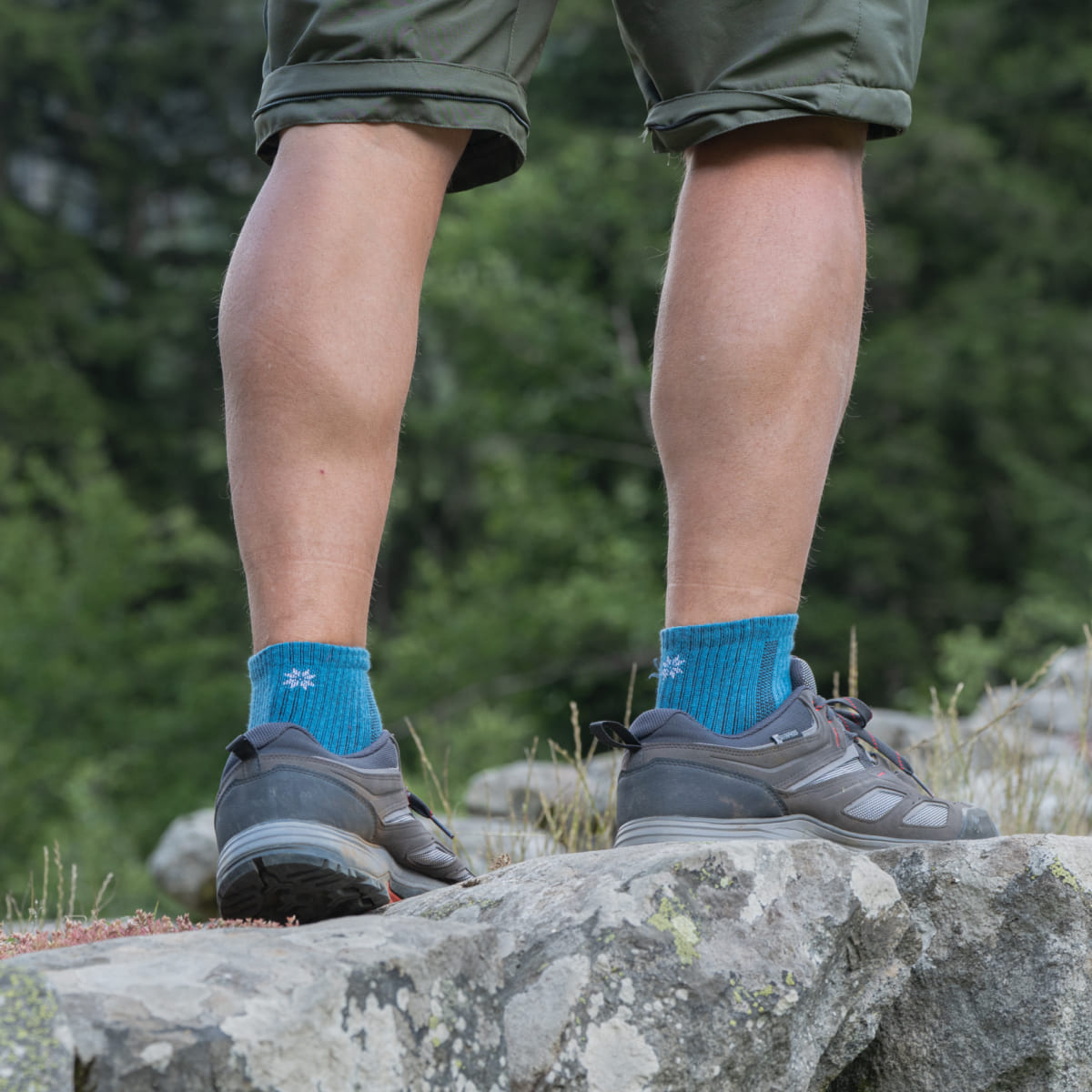 Hiking - Blau Knöchellang (1 Paar)