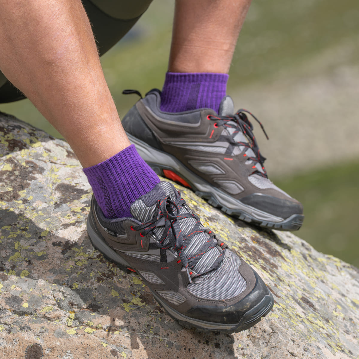 Hiking - Violett Knöchellang (1 Paar)